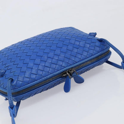 Bottega Veneta Nodini Intrecciato Nappa, Blue, Leather, Shoulder Bag