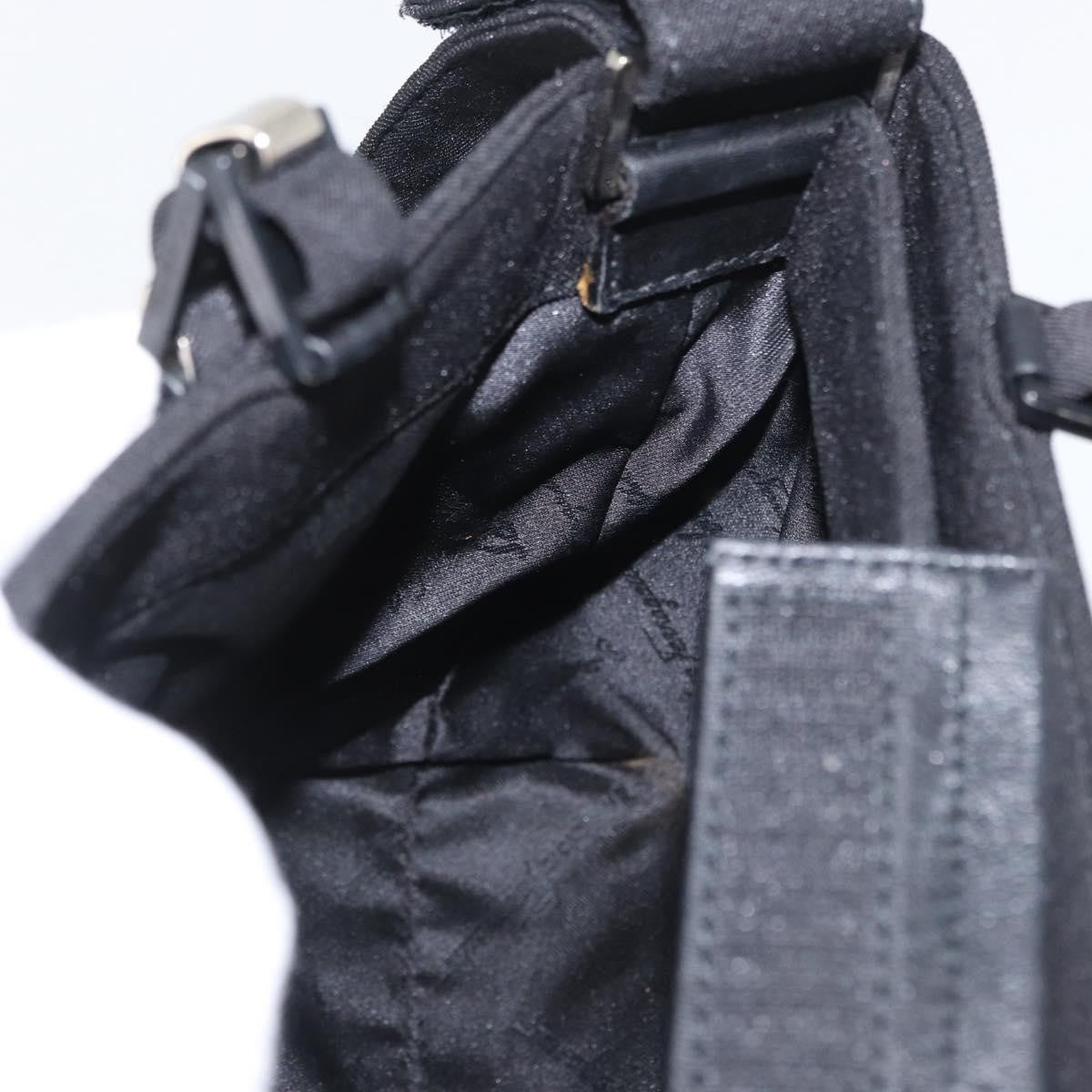Salvatore Ferragamo Vintage Canvas, Black, Canvas, Handbag