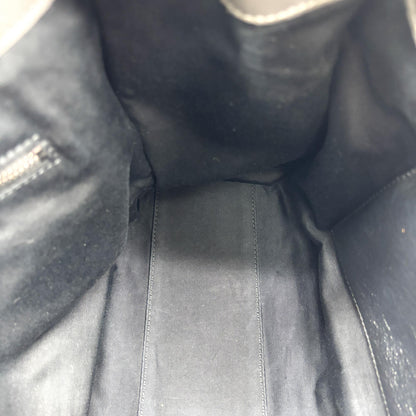 Saint Laurent Niki Shopping Matelasse Chevron Leather, Gray, Leather, Tote Bag