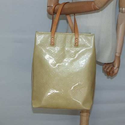 Louis Vuitton Reade Monogram Vernis, Beige, Patent Leather, Handbag