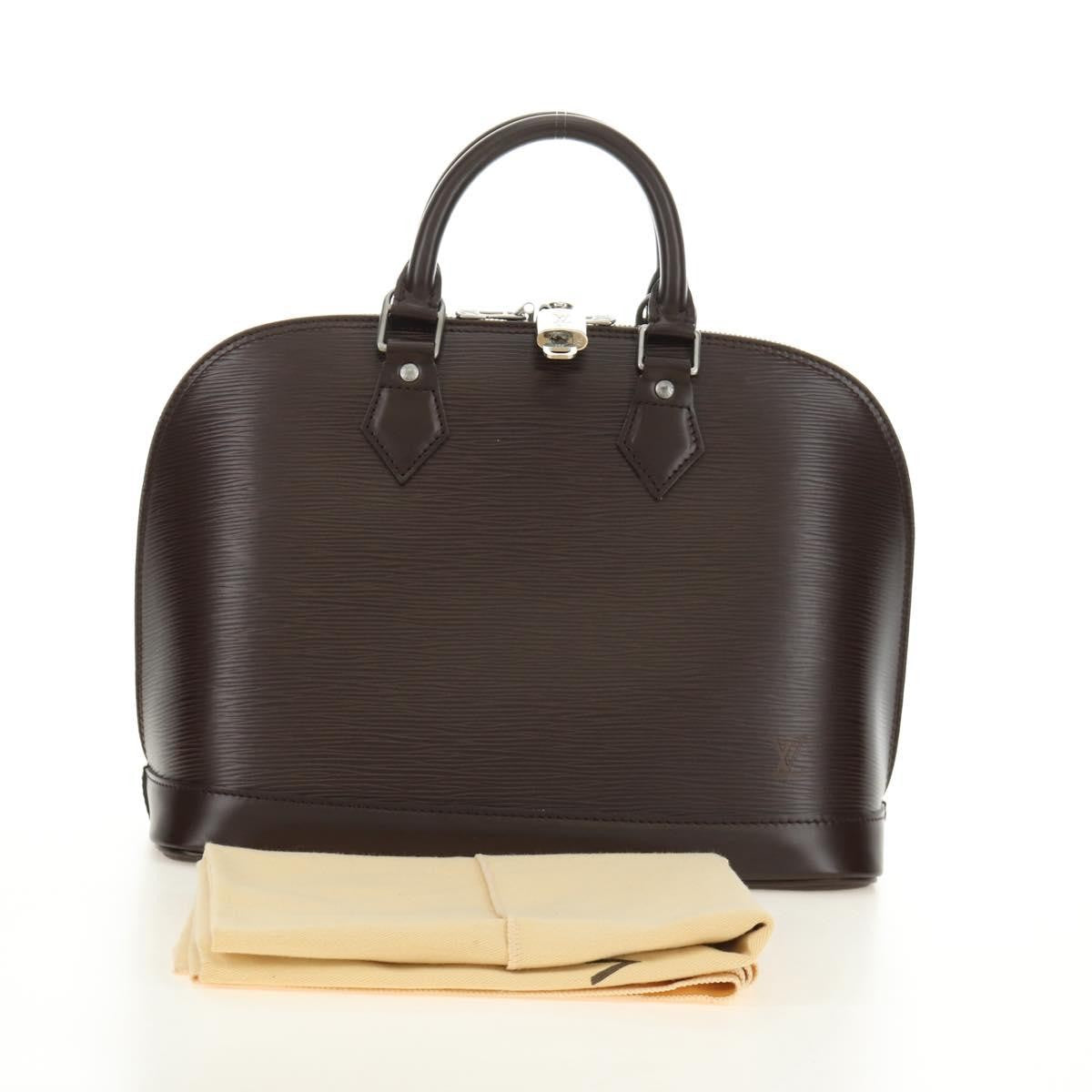 Louis Vuitton Alma Epi Leather, Brown, Leather, Handbag