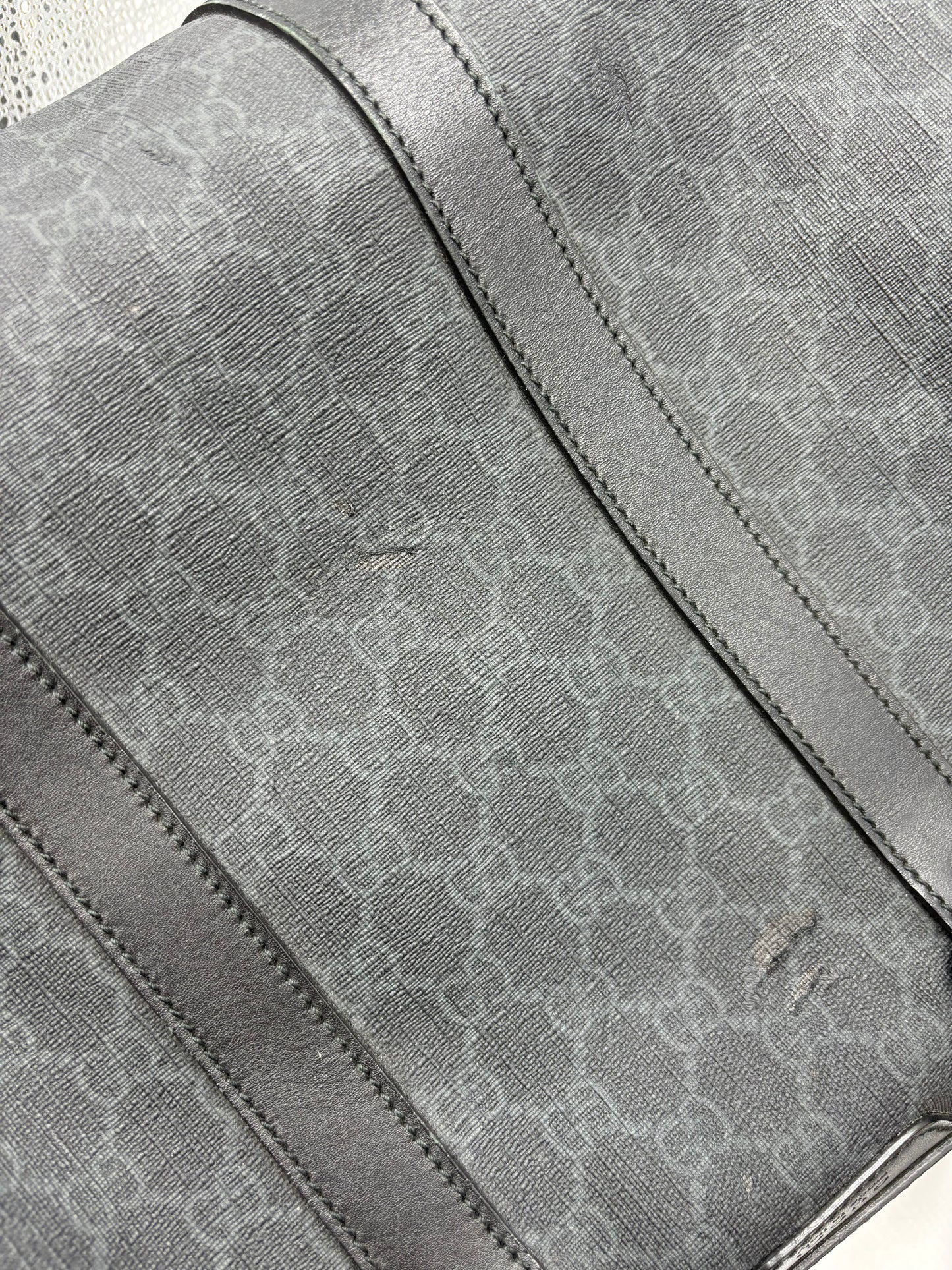 Gucci GG Supreme Carry-On Duffle Bag GG Canvas and Leather, Black, Canvas, Travel Bag