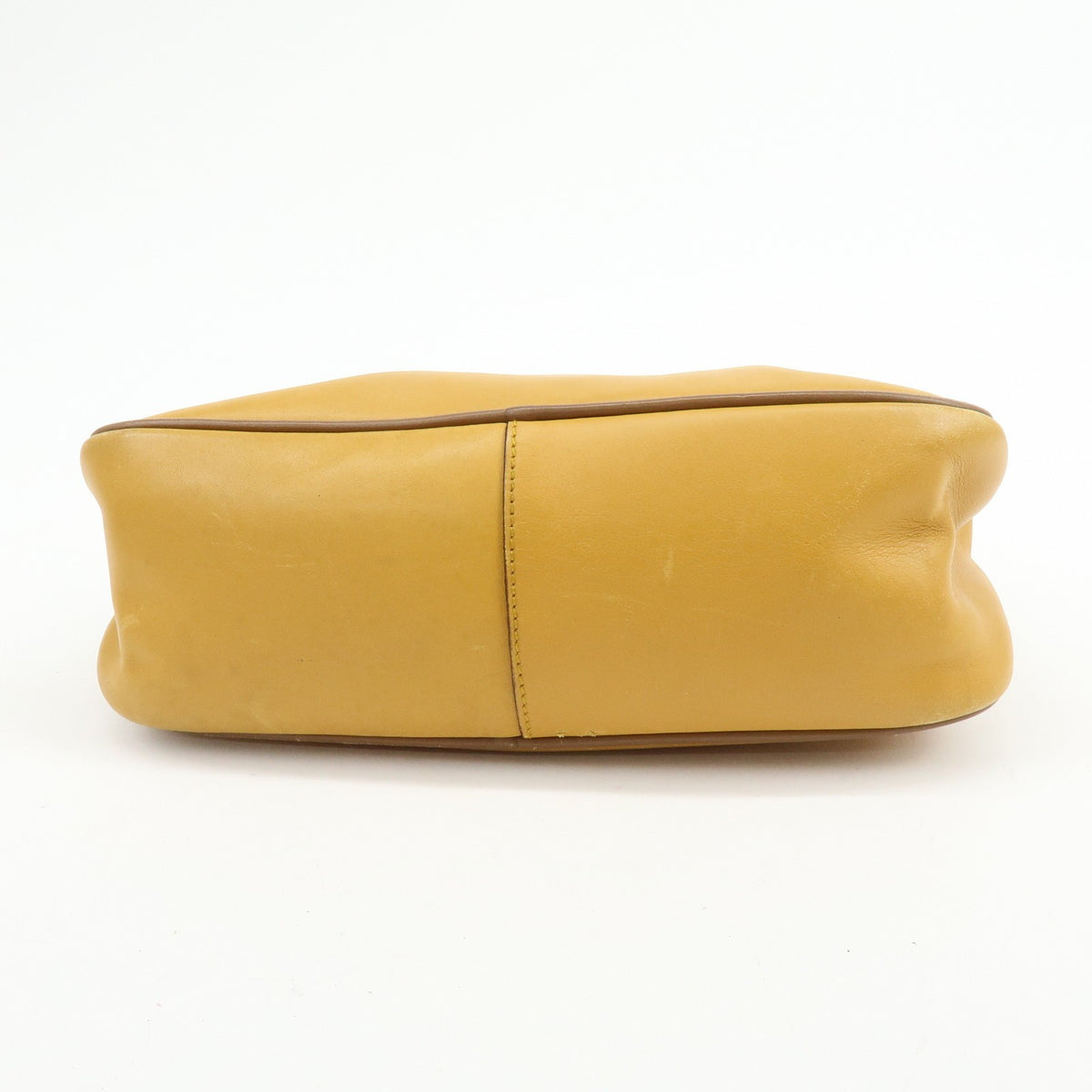 Prada Shoulder Leather, Yellow, Leather, Shoulder Bag