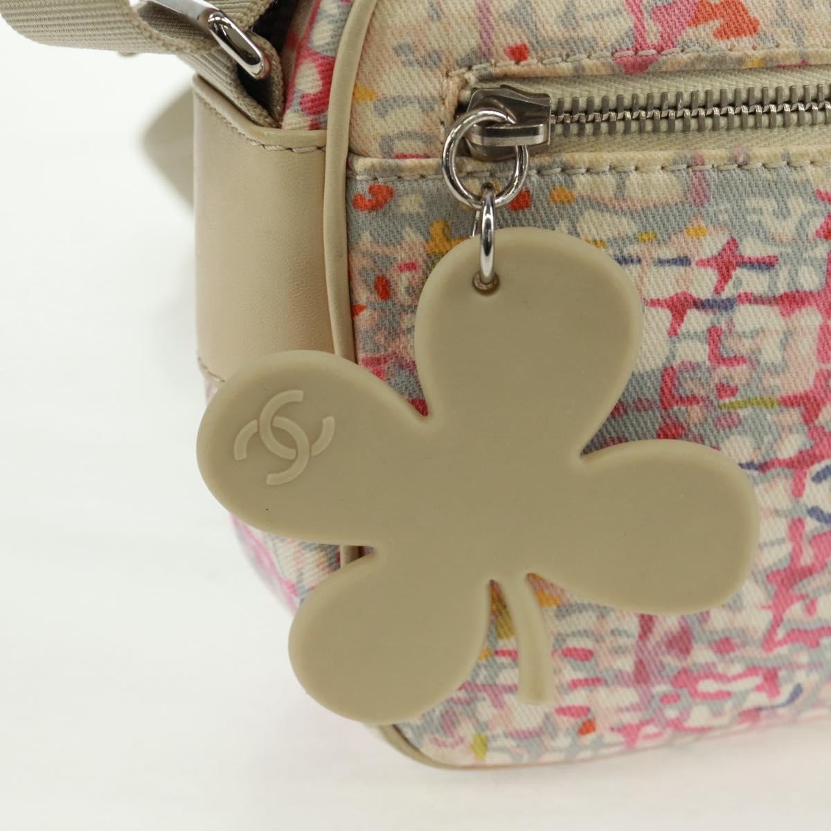 Chanel Vintage Clover Camera Printed Canvas, Multicolour, Canvas, Shoulder Bag