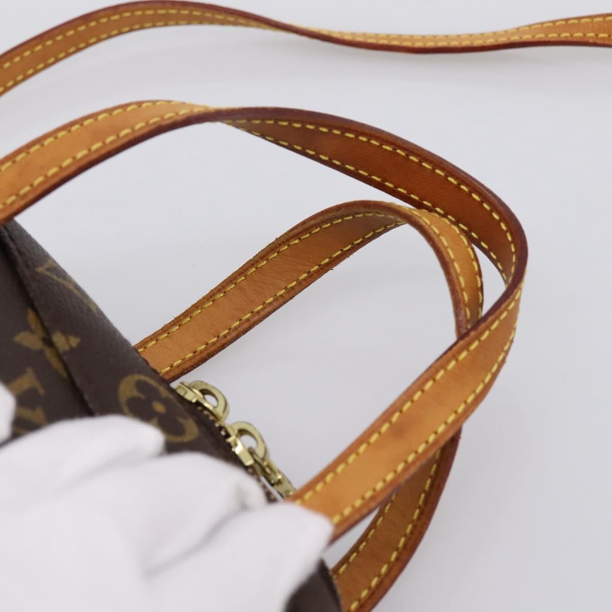 Louis Vuitton Spontini Monogram Canvas, Brown, Canvas, Handbag