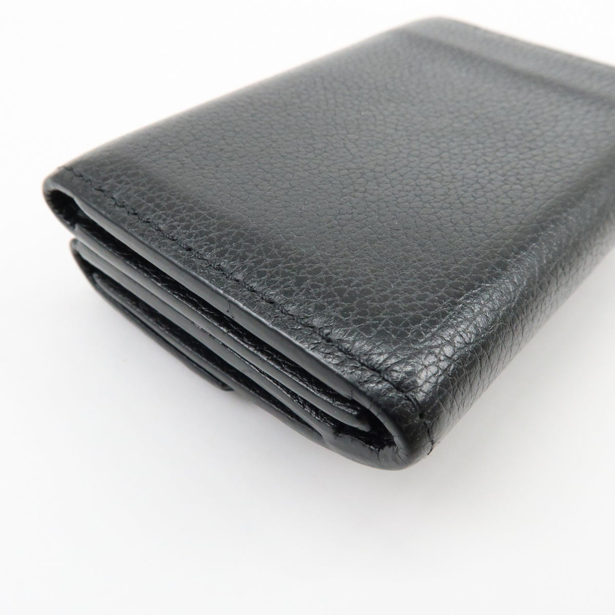 Louis Vuitton Lockmini Leather, Black, Leather, Wallet
