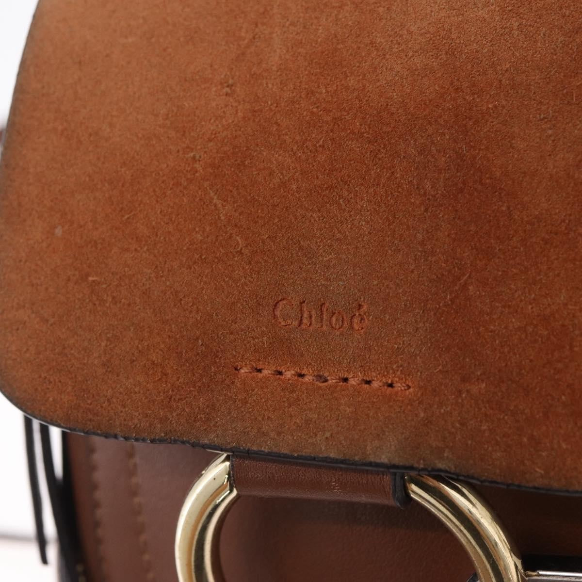 Chloe Faye Quilted Leather, Brown, Leather, Shoulder Bag