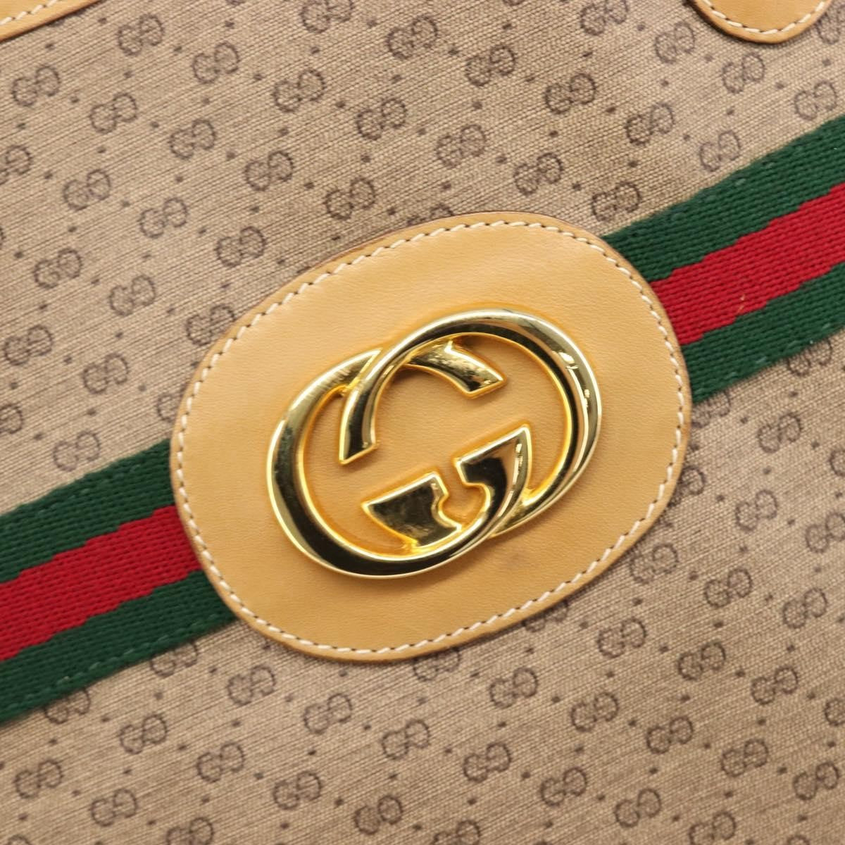 Gucci Sherry Line Tote Canvas, Beige, Canvas, Tote Bag