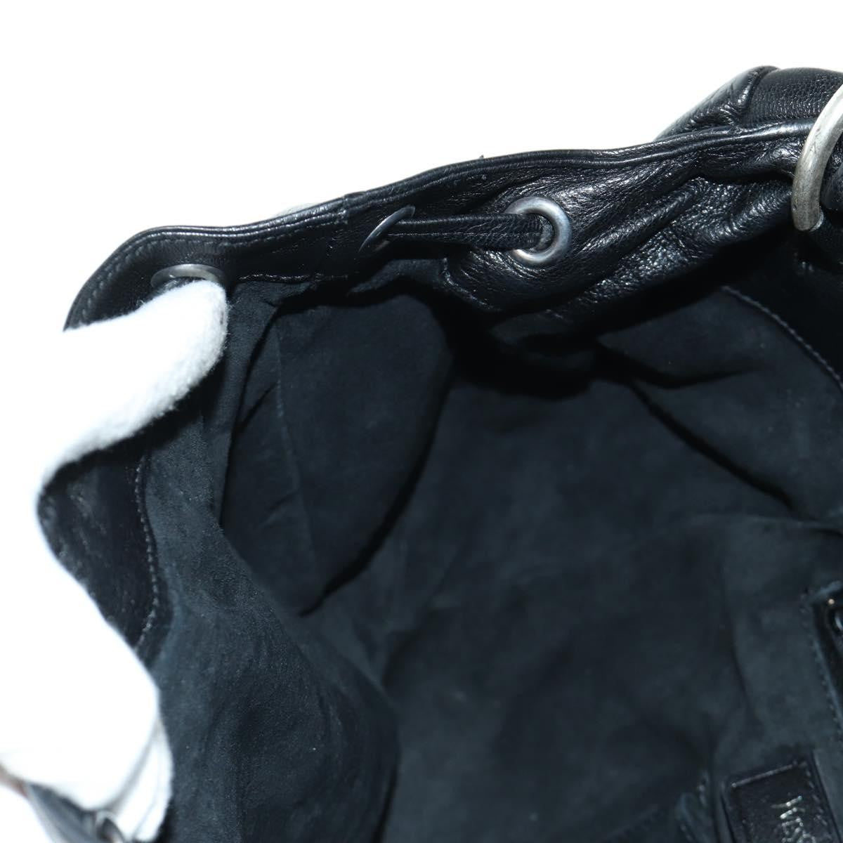 Saint Laurent Vintage Shoulder bag Leather, Black, Leather, Shoulder Bag