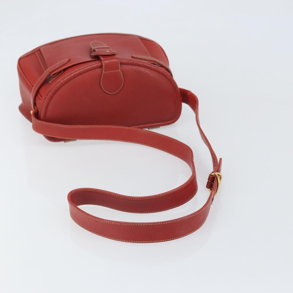 Gucci Vintage Leather, Red, Leather, Shoulder Bag