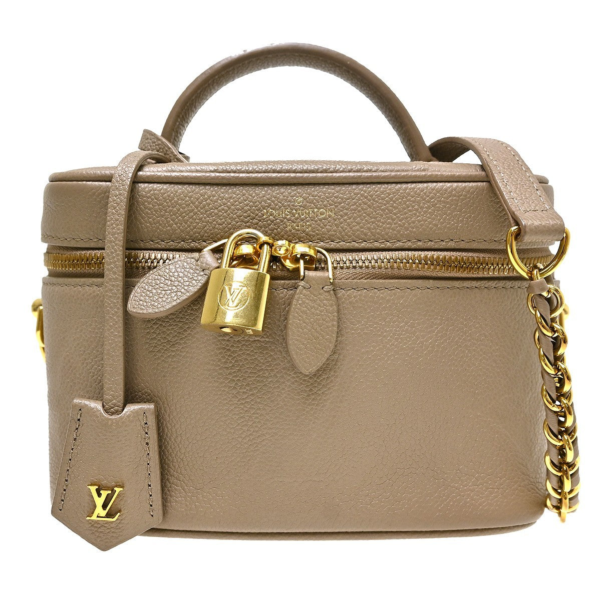 Louis Vuitton Vanity Monogram Empreinte Giant, Beige, Leather, Handbag