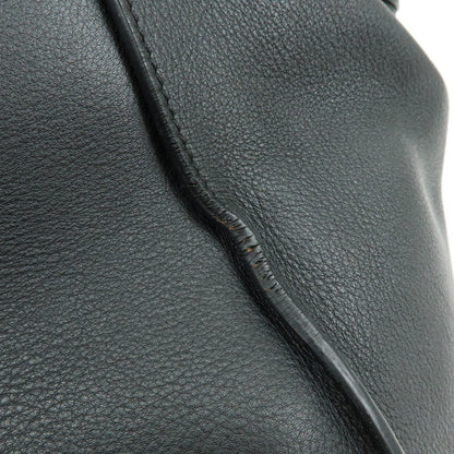 Loewe Hammock Leather, Black, Leather, Handbag
