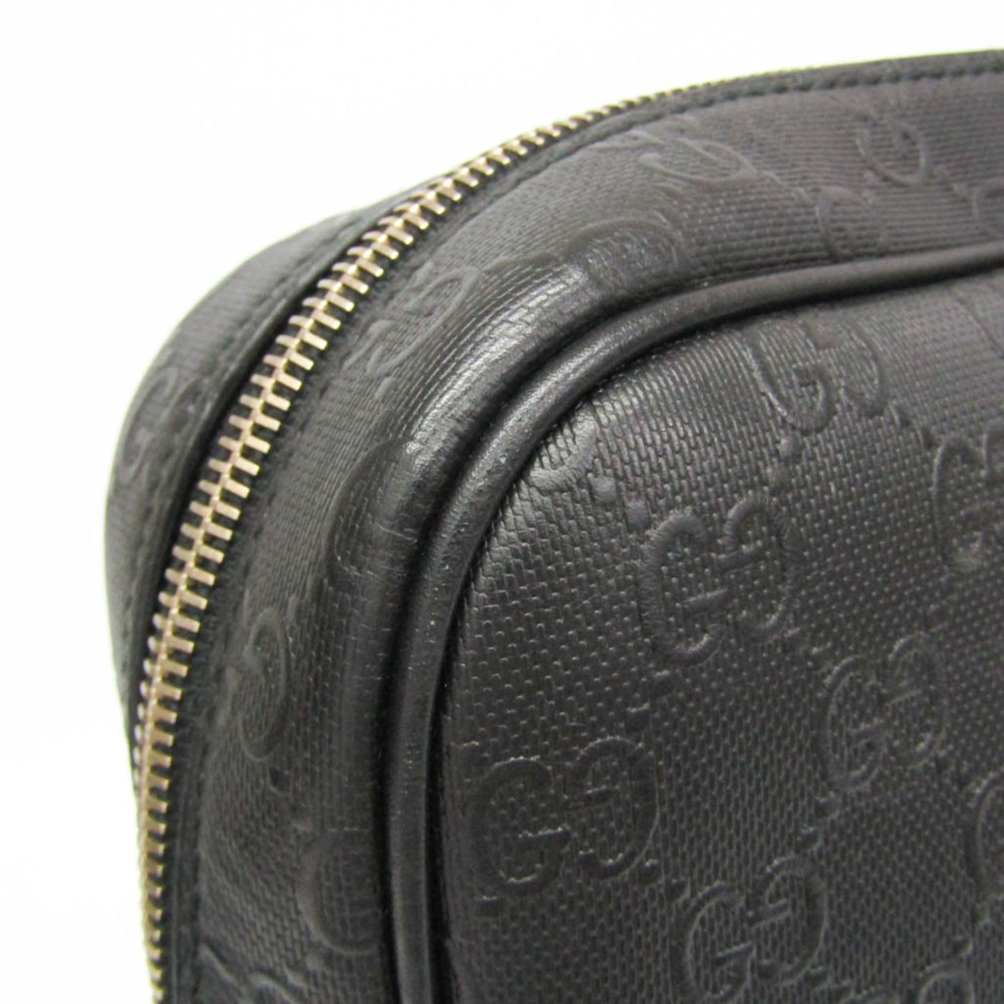 Gucci Convertible Briefcase Guccissima Leather, Black, Leather, Briefcase