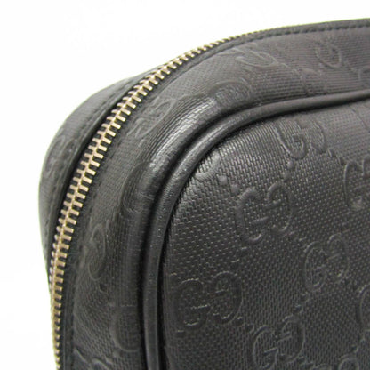 Gucci Convertible Briefcase Guccissima Leather, Black, Leather, Briefcase