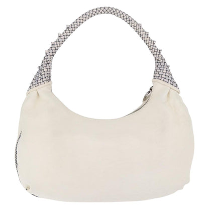 Fendi Spy Pocket Hobo Leather, White, Leather, Handbag