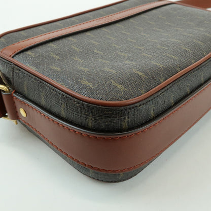 Saint Laurent Le Monogramme Camera Monogram All Over Coated Canvas and Leather, Brown, Canvas, Handbag