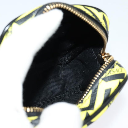 Versace Vintage Clutch Leather, Yellow, PVC, Clutch