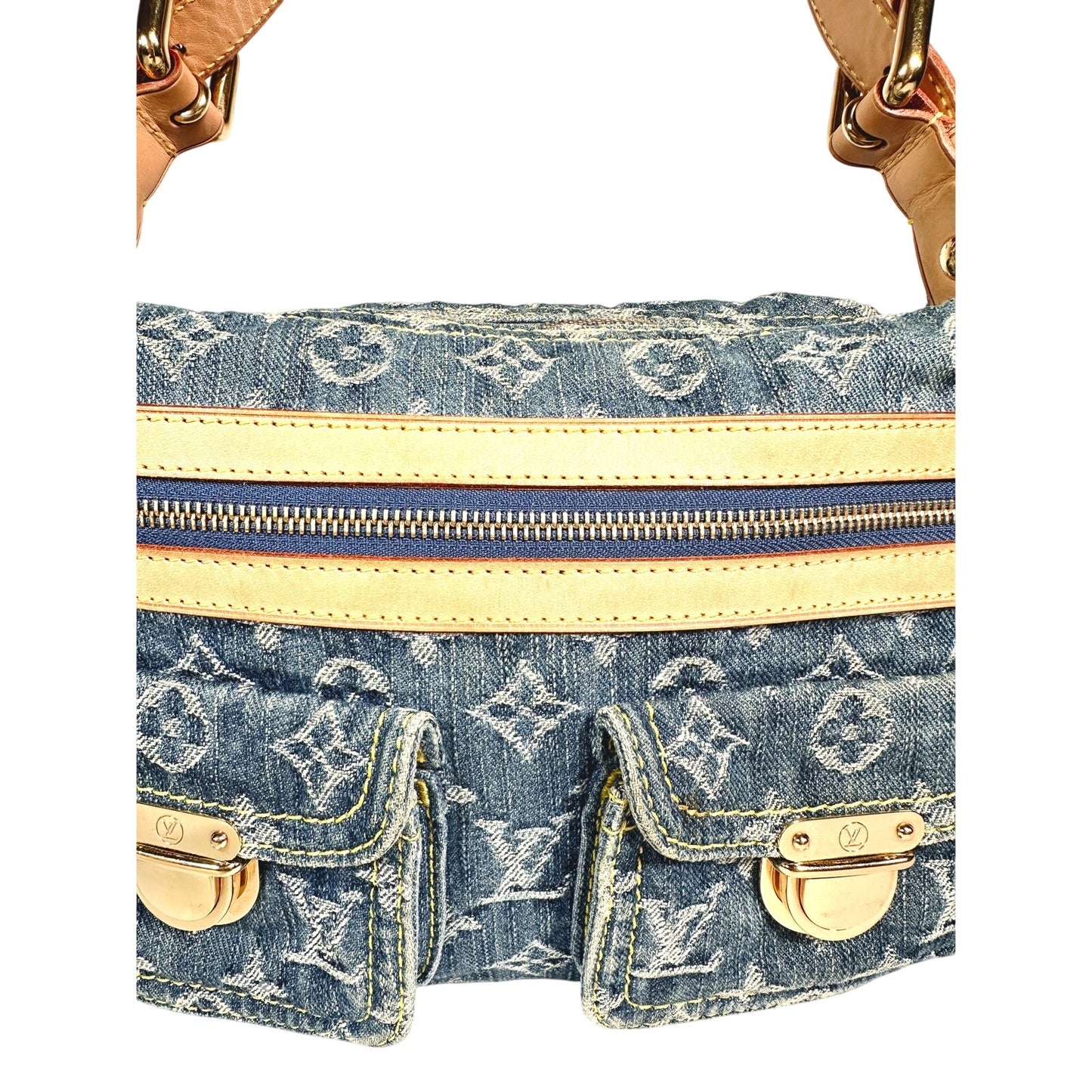 LOUIS VUITTON Monogram Denim Shoulder Bag