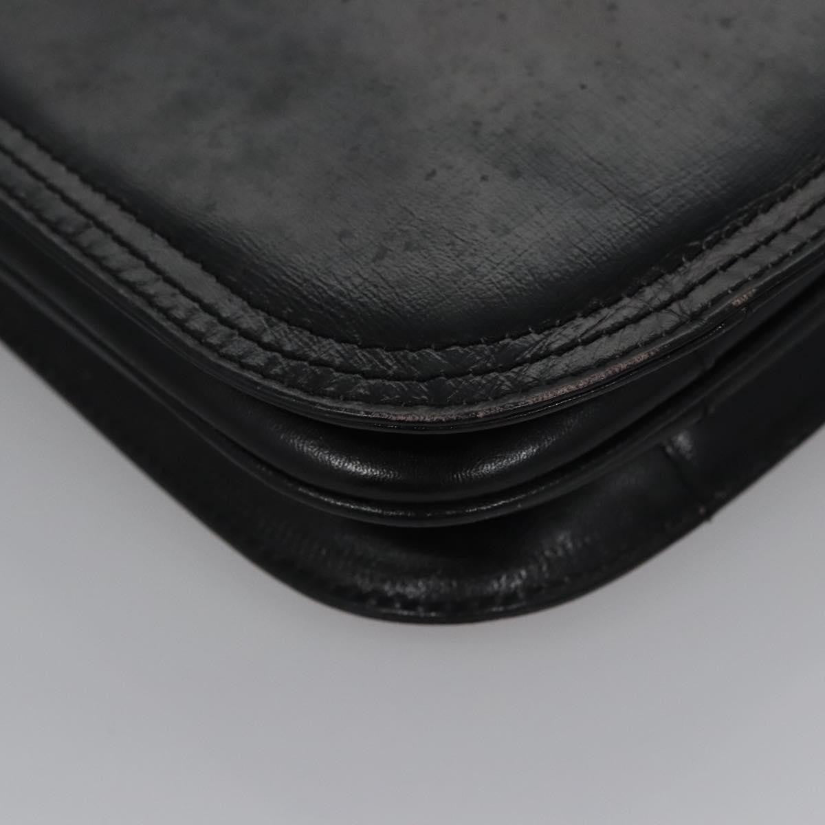 Saint Laurent Vintage Leather, Black, Leather, Handbag