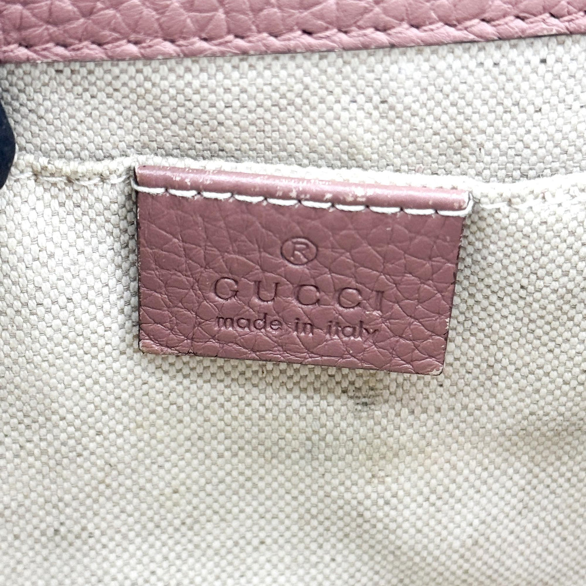 Gucci GG Marmont Top Handle Leather, Pink, Leather, Handbag