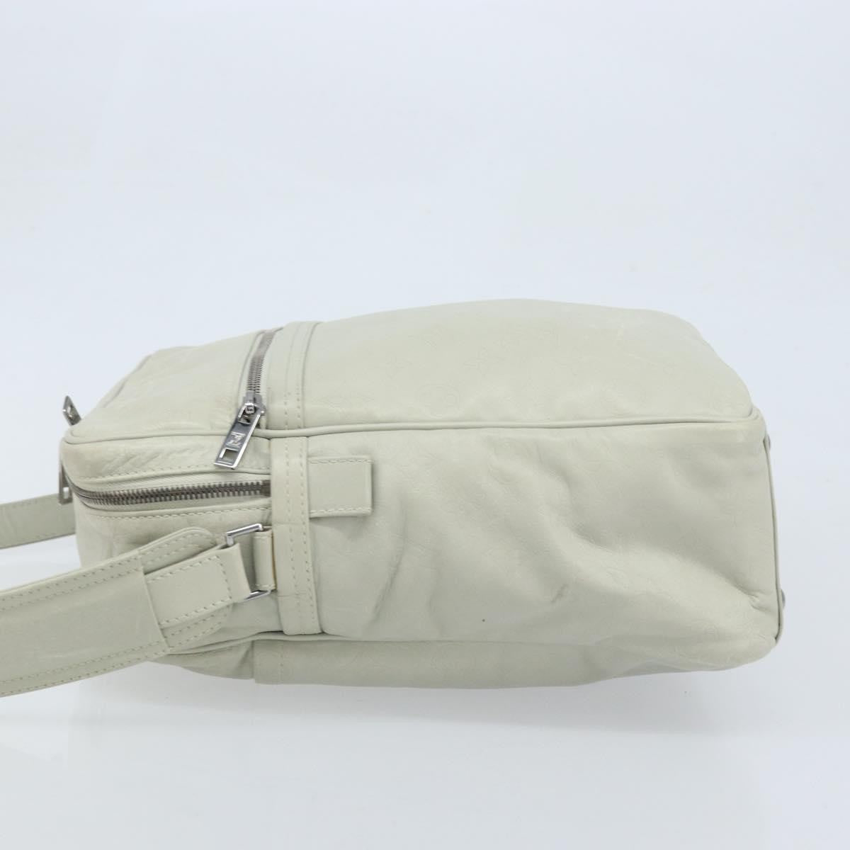 Louis Vuitton Clarkson Messenger Monogram Shadow Leather, White, Leather, Handbag