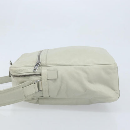 Louis Vuitton Clarkson Messenger Monogram Shadow Leather, White, Leather, Handbag