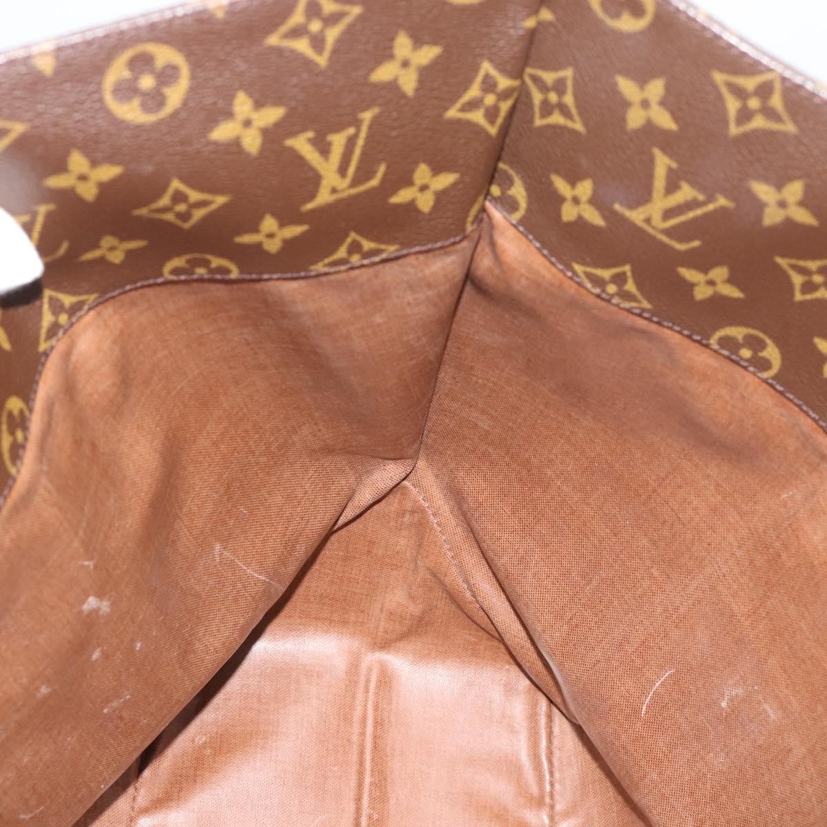 Louis Vuitton Shopping Sac Monogram Canvas, Brown, Canvas, Handbag