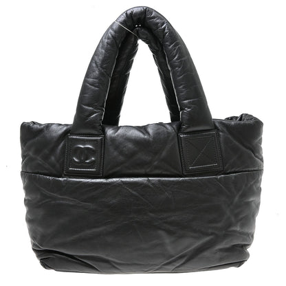Chanel Coco Cocoon Reversible Tote Quilted Lambskin, Black, Leather, Tote Bag