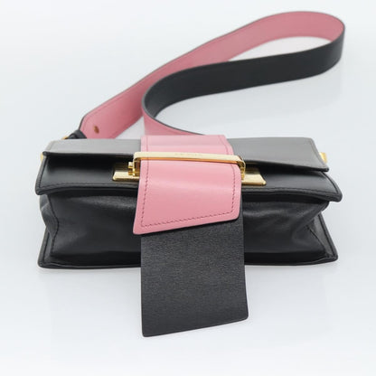 Prada Metal Ribbon City Calfskin, Multicolour, Leather, Shoulder Bag