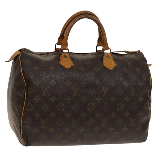 Louis Vuitton Speedy Handbag Monogram Canvas, BROWN, CANVAS, Handbag