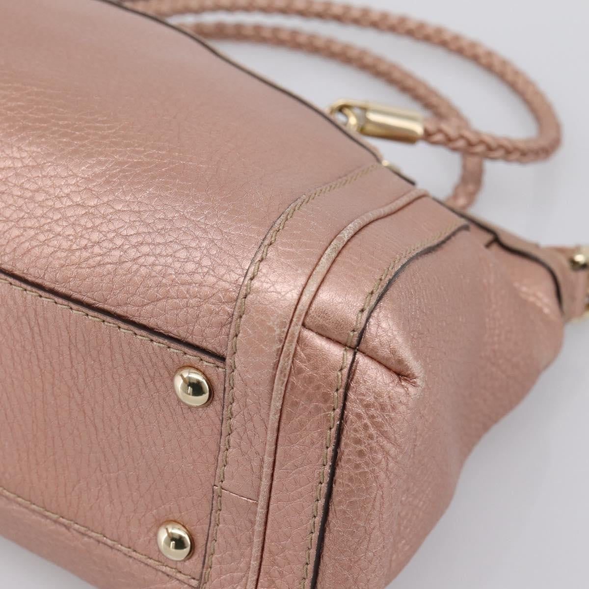 Gucci Bella Convertible Top Handle Leather, Pink, Leather, Handbag