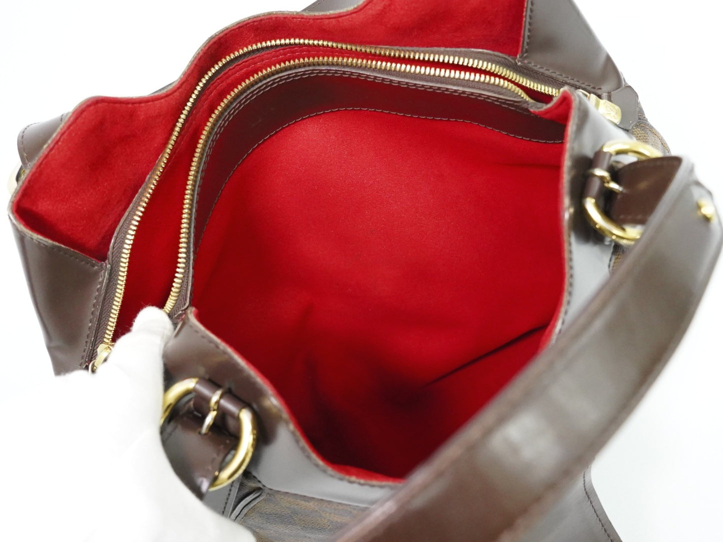 Louis Vuitton Sistina Damier Ebene, Brown, Canvas, Shoulder Bag
