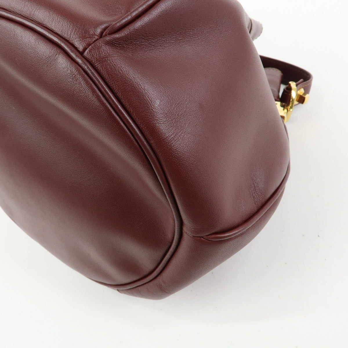 Cartier Must de Cartier Leather, Burgundy, Leather, Shoulder Bag