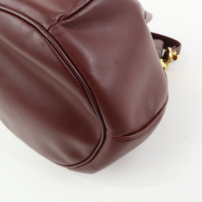 Cartier Must de Cartier Leather, Burgundy, Leather, Shoulder Bag