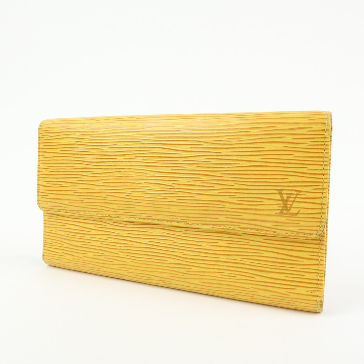 Louis Vuitton Porte Tresor International Epi Leather, Yellow, Leather, Wallet
