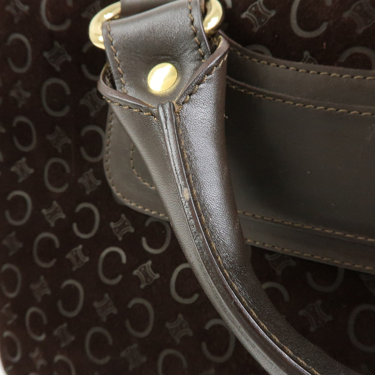 Celine Boogie Suede, Brown, Suede, Handbag