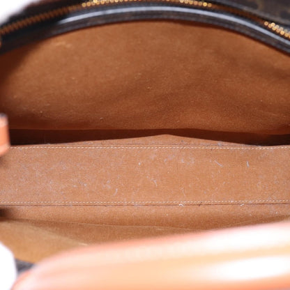Celine Vertical Cabas Tote Triomphe Coated Canvas, Brown, Canvas, Tote Bag
