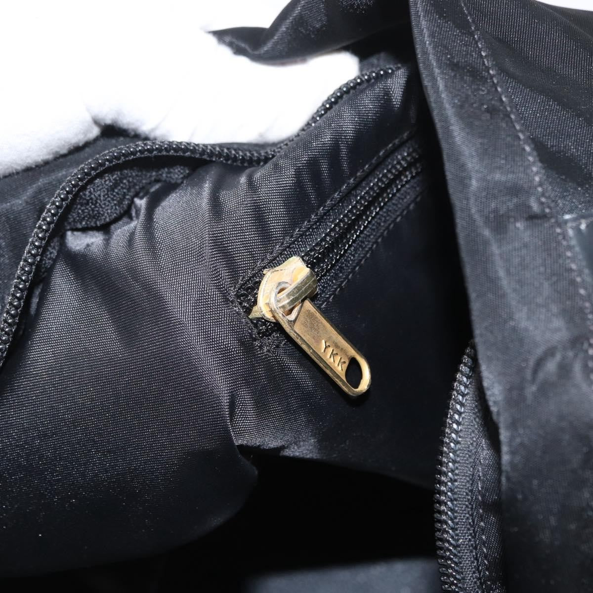 Celine Circle logo Nylon, Black, Nylon, Tote Bag
