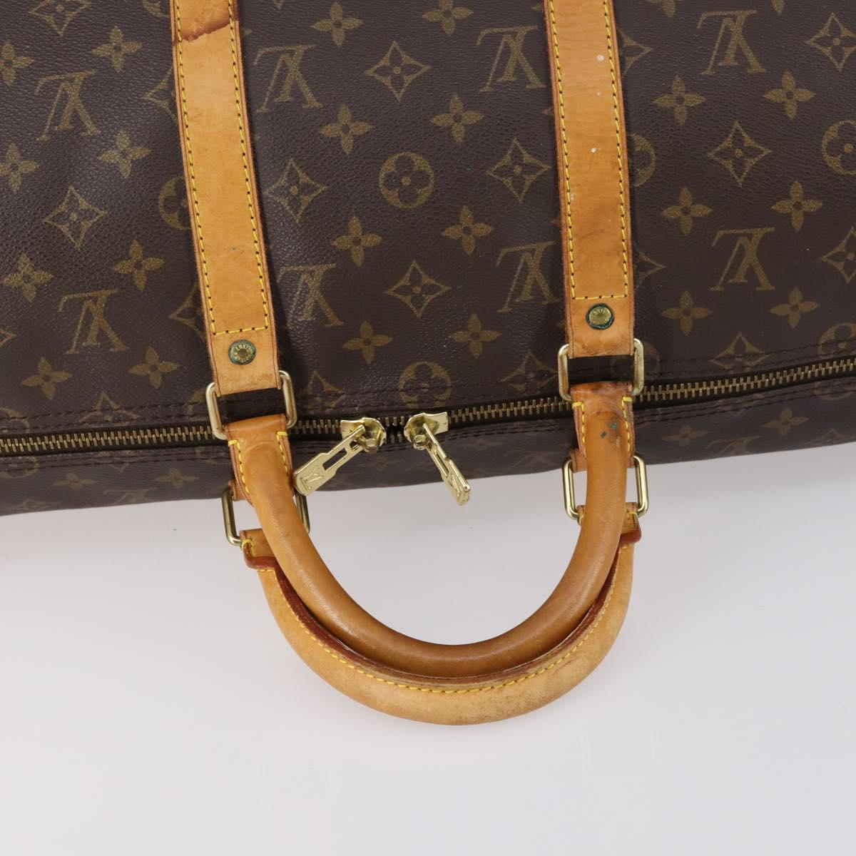 Louis Vuitton Keepall Bag Monogram Canvas, BROWN, CANVAS, Travel bag