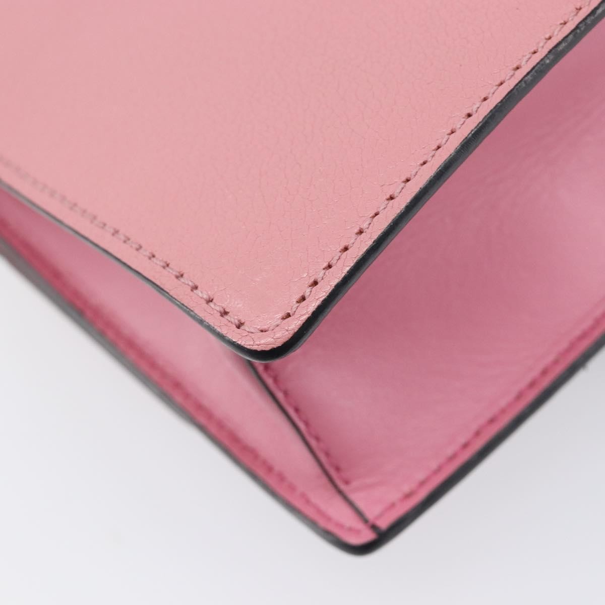 Miu Miu Madras Crystal Flap Leather, Pink, Leather, Crossbody Bag