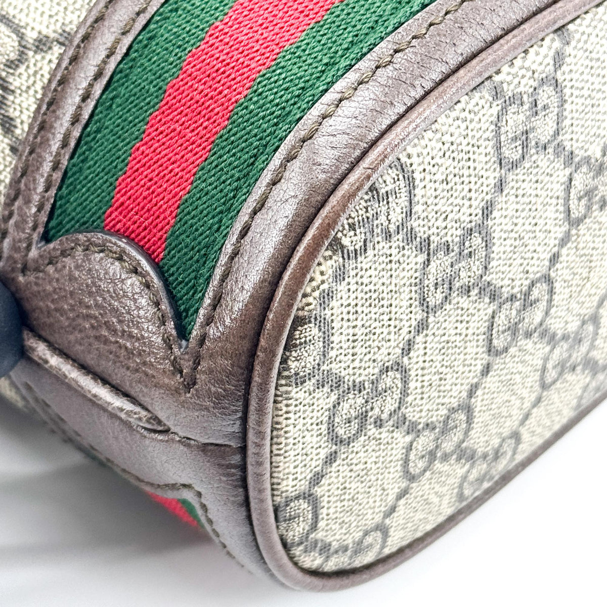 Gucci Ophidia Bucket GG Coated Canvas, Brown, Canvas, Handbag