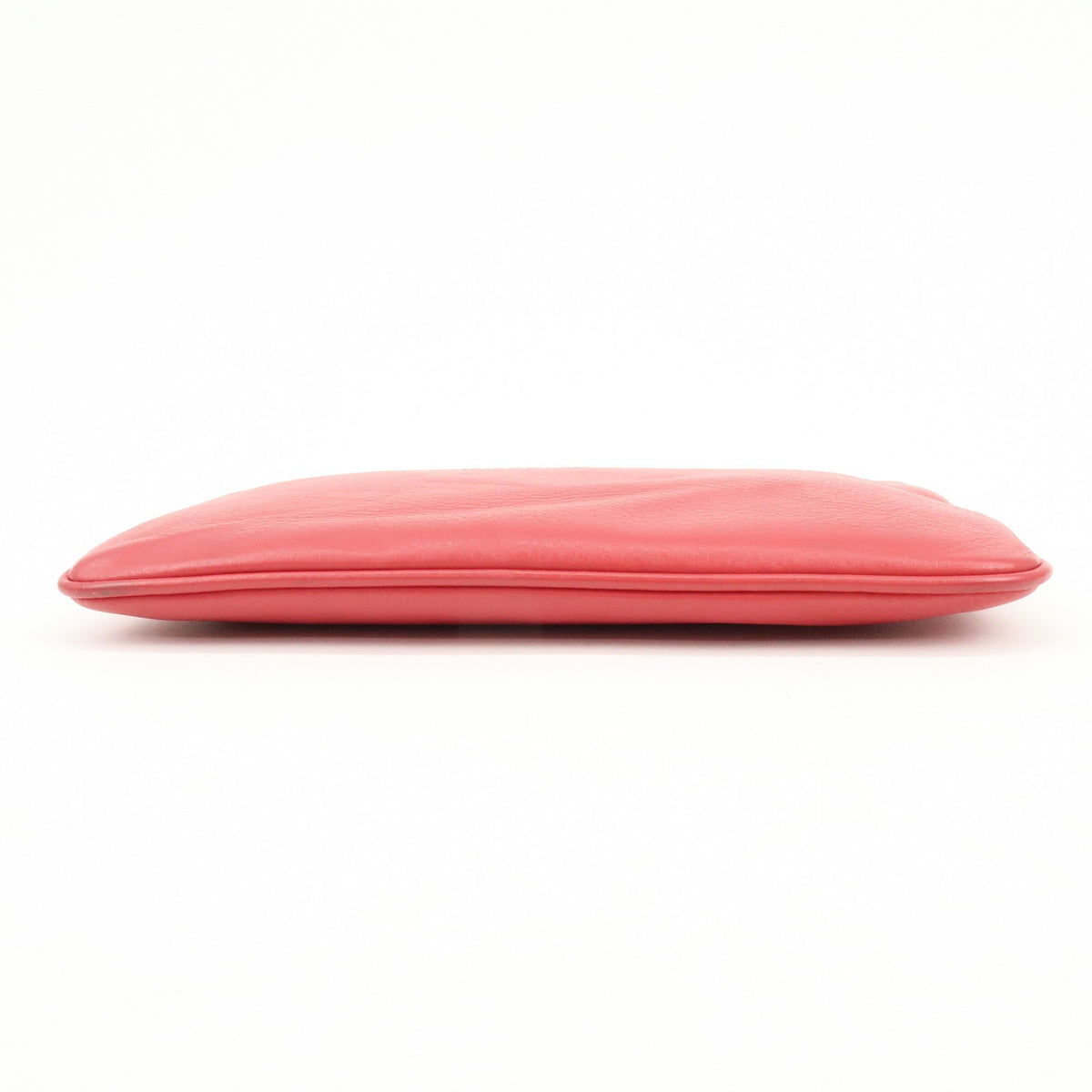 Balenciaga Everyday Logo Printed Leather, Red, Leather, Clutch