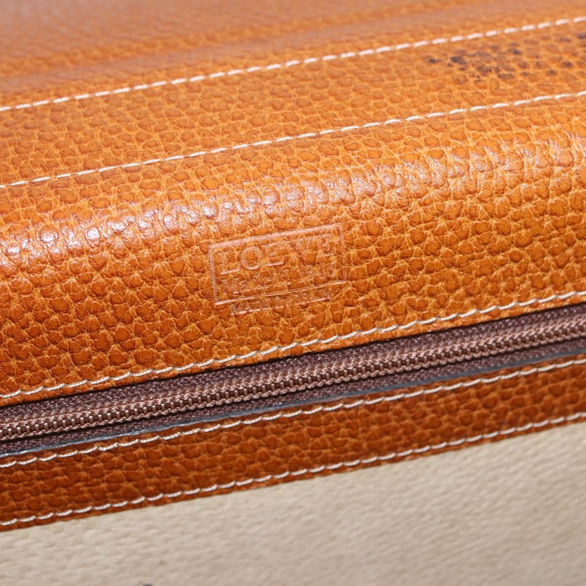 Loewe Anagram Business Leather, Brown, Leather, Briefcase