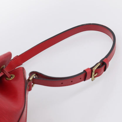 Louis Vuitton Petit Noe Epi Leather, Red, Leather, Handbag