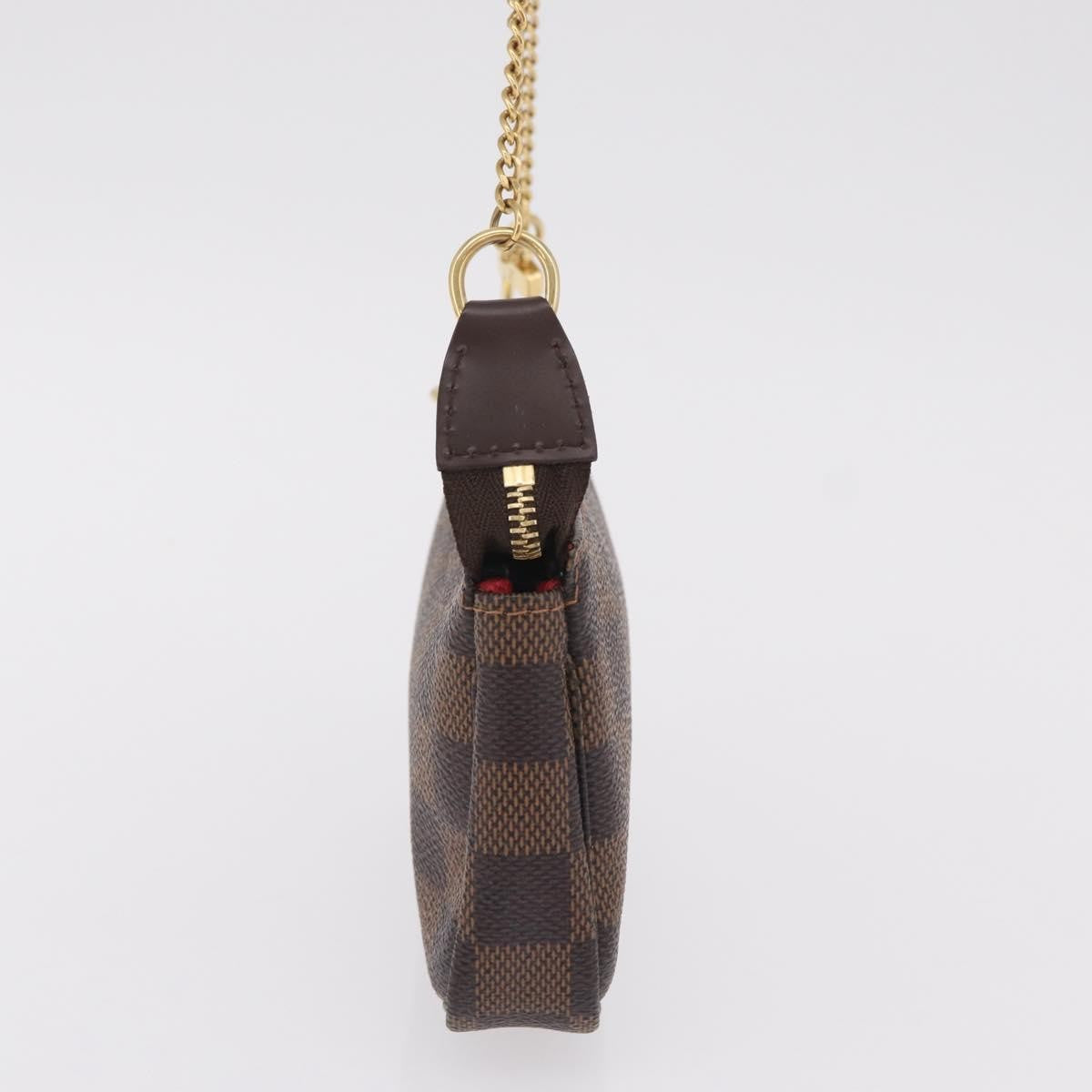 Louis Vuitton Pochette Accessoires Damier, Brown, Canvas, Clutch