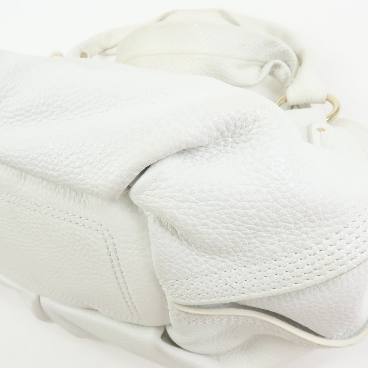 Celine Bittersweet Leather, White, Leather, Handbag