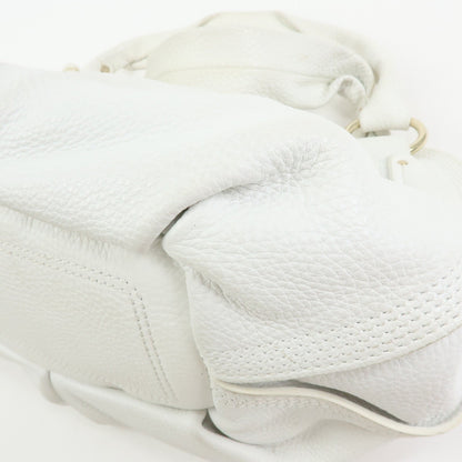 Celine Bittersweet Leather, White, Leather, Handbag