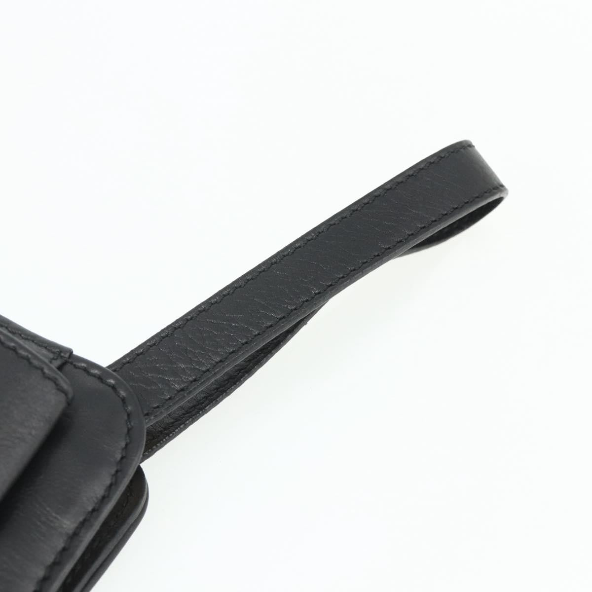 Celine Zip Clutch Leather, Black, Leather, Clutch