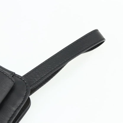 Celine Zip Clutch Leather, Black, Leather, Clutch