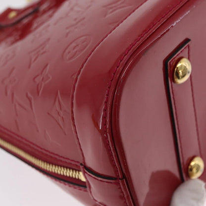 Louis Vuitton Alma Monogram Vernis, Pink, Patent Leather, Handbag